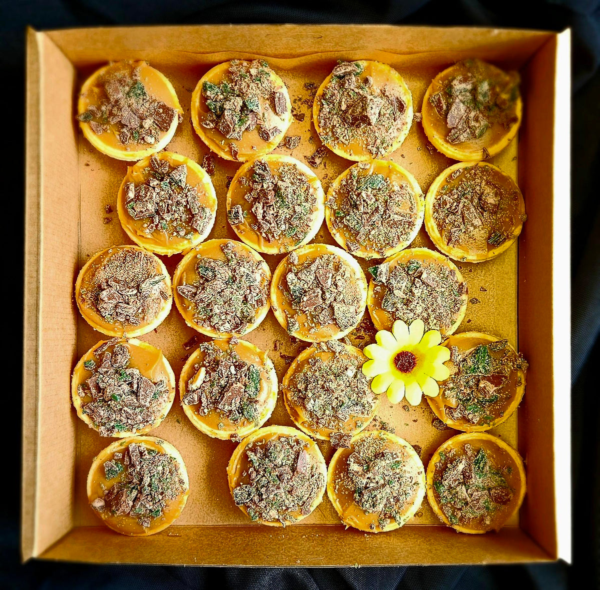 Peppermint Crisp tarts - Mini - Pack 18